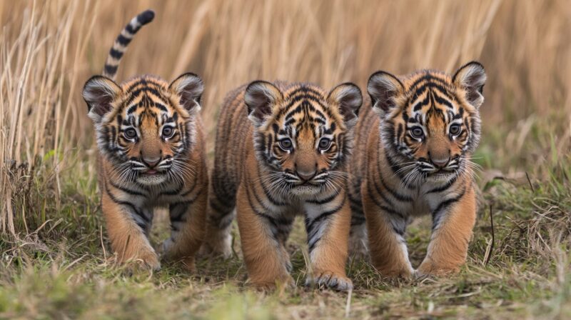 Cubs and Early Development - Bengal Tiger